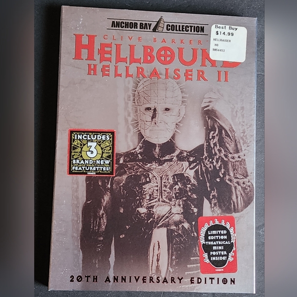 Achor Bay Hellbound Hellraiser 2 DVD w/Slipcover and poster Out of Print - Picture 2 of 8